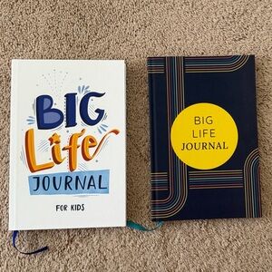 NWT Bundle of two big life journals for kids and adults